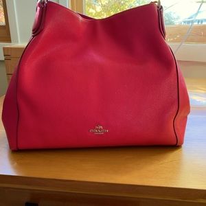 Coach Edie Fuschia bag